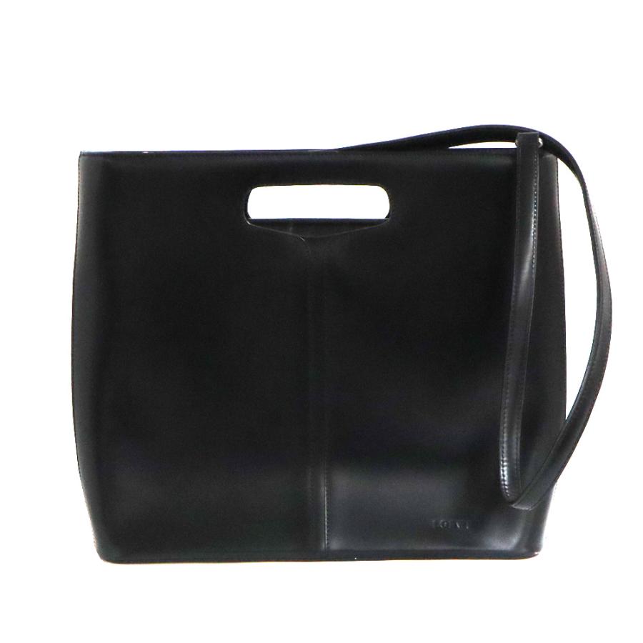 【美品】LOEWE ロエベ　ブラック レザー ハンドバッグ 名古屋】ロエベ 2Wayレザーハンドバッグ ブラック 13-99.79.028
