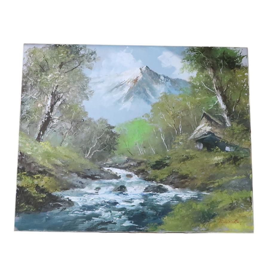絵画「摩周岳」1976 F15 油彩画 油絵 絵画「摩周岳」1976 F15