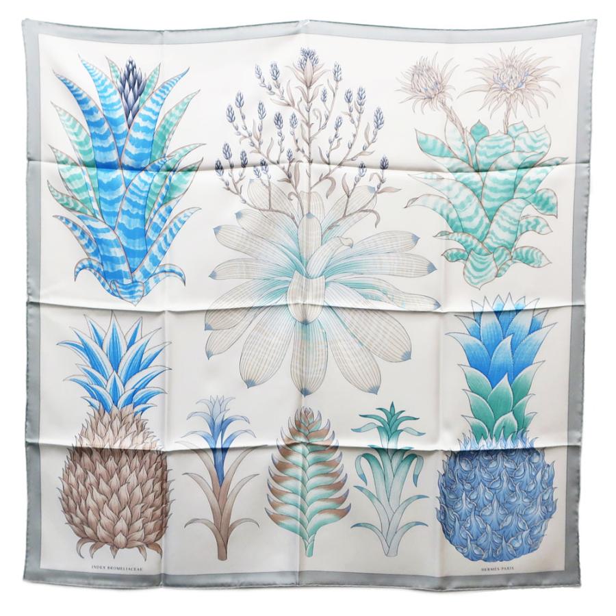 超美品】HERMES エルメス カレ90 ブロメリアの目録 | sorrisart.com.br