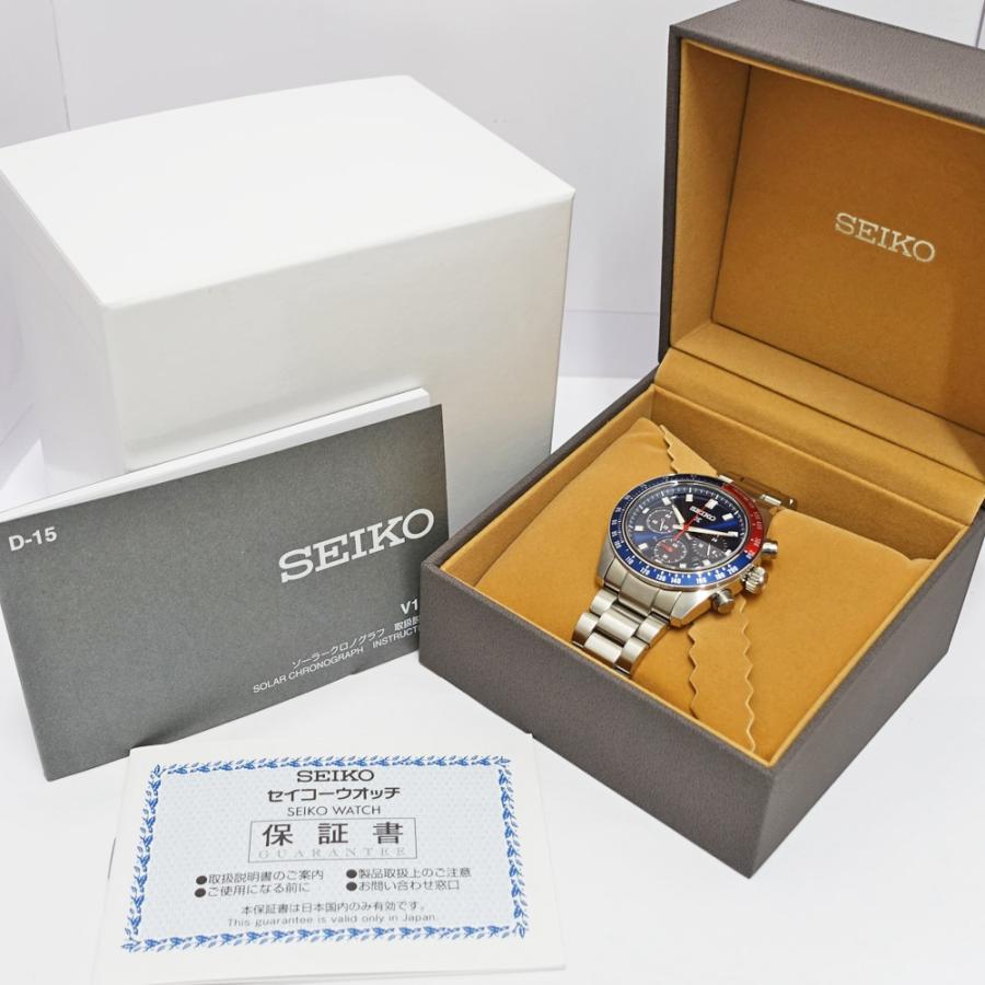 【栄】SEIKO セイコー プロスペックス スピードタイマー SBDL097 ソーラー クロノグラフ SS ブルー メンズ 腕時計 男｜ueda-shopping｜10