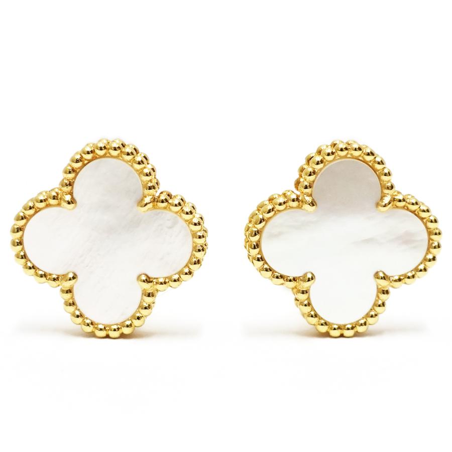 栄】ヴァンクリーフ＆アーペル K18YG ヴィンテージアルハンブラ  