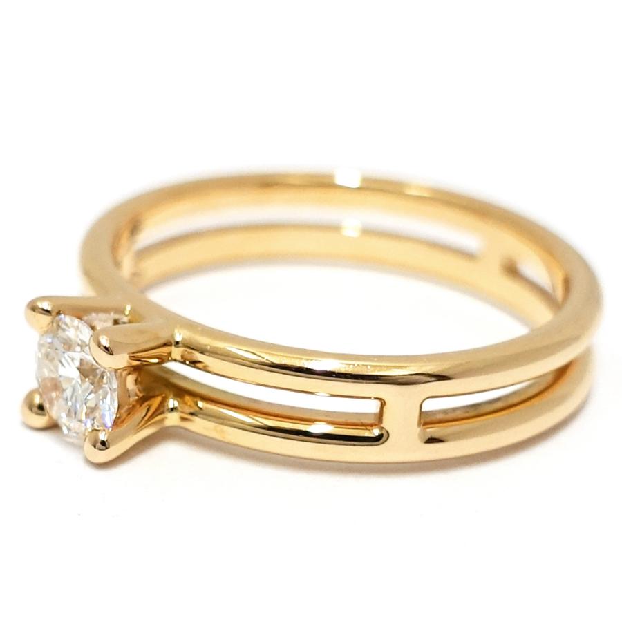 栄】エルメス K18PG アリアンヌ ダイヤモンド 0.25ct リング 栄】エルメス K18PG アリアンヌ ダイヤモンド 0.25ct リング
