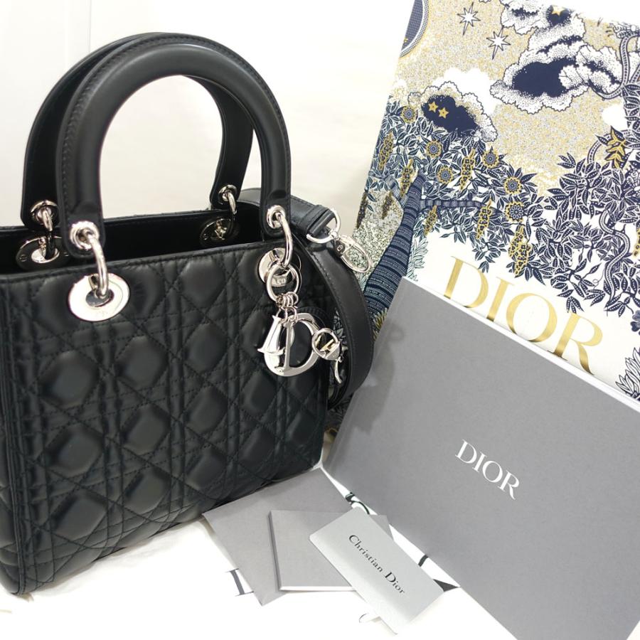 栄】ディオール バッグ LADY DIOR レディディオール ミディアム 栄】ディオール バッグ LADY DIOR レディディオール ミディアム