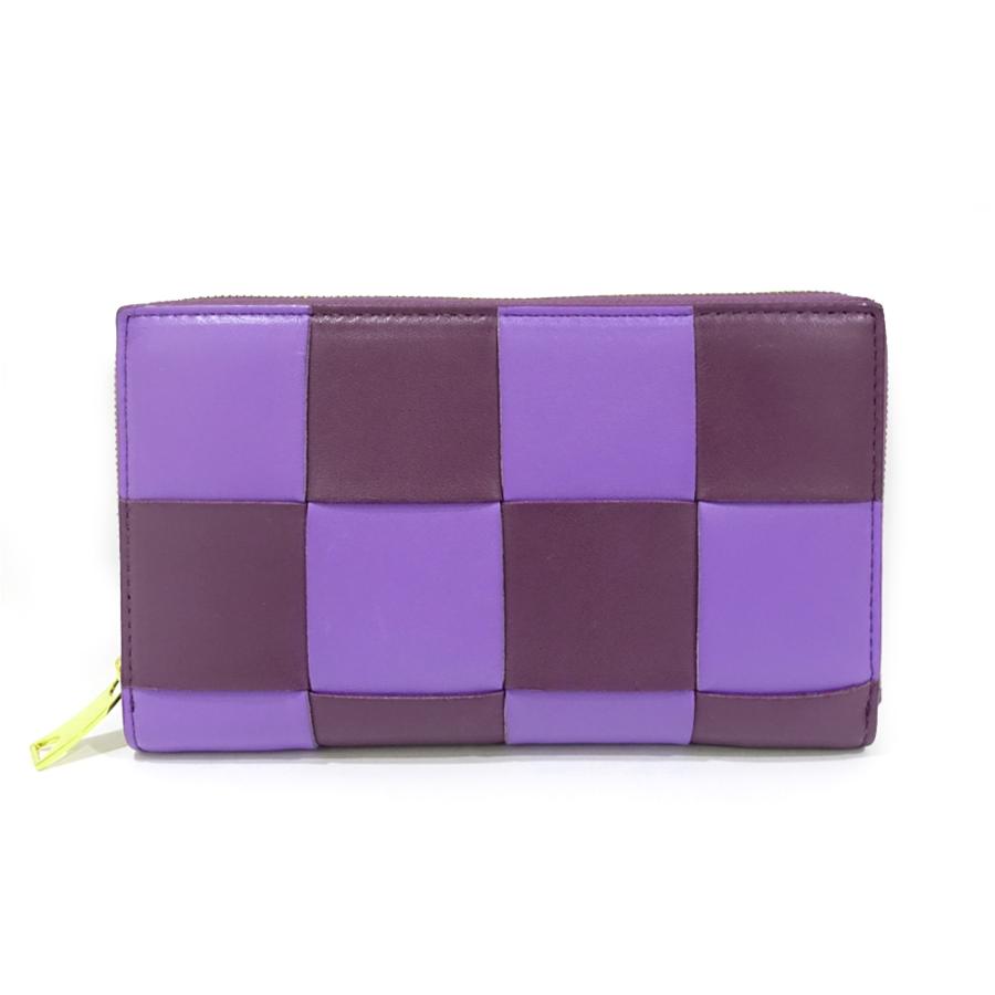 ボッテガヴェネタ 長財布 財布 ウォレット パープルレザー 【公式通販】