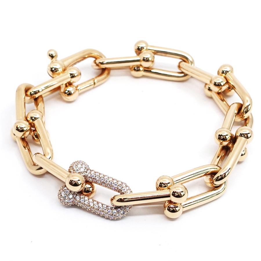 ハードウェアブレスレットパヴェ