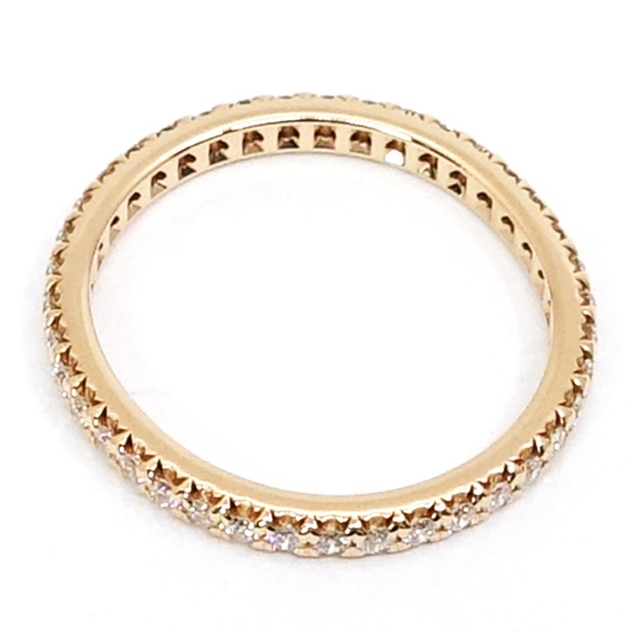 ティファニー ソレスト ダイヤモンド リング 9号 K18PG Au750 栄】ティファニー K18PG ソレスト フルエタニティ ダイヤモンド