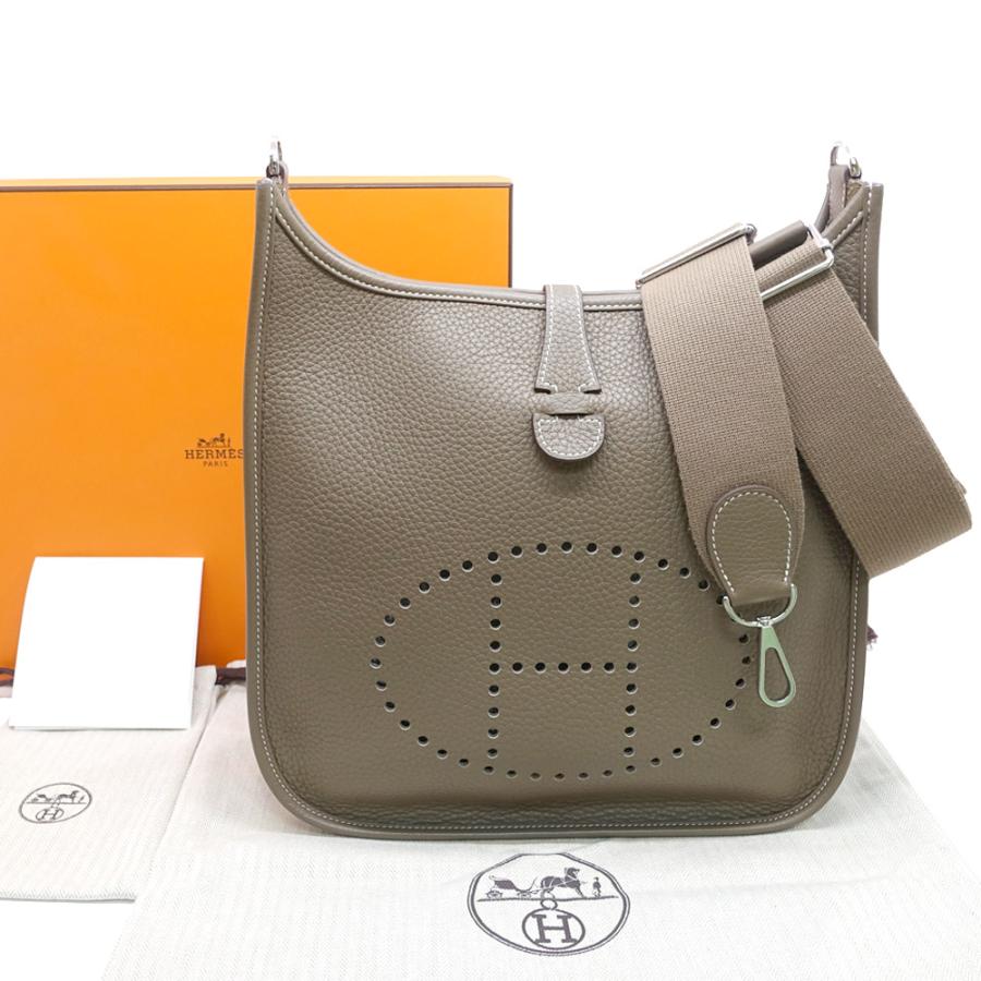 栄】エルメス エブリン3 PM トリヨンクレマンス エトゥープ SV