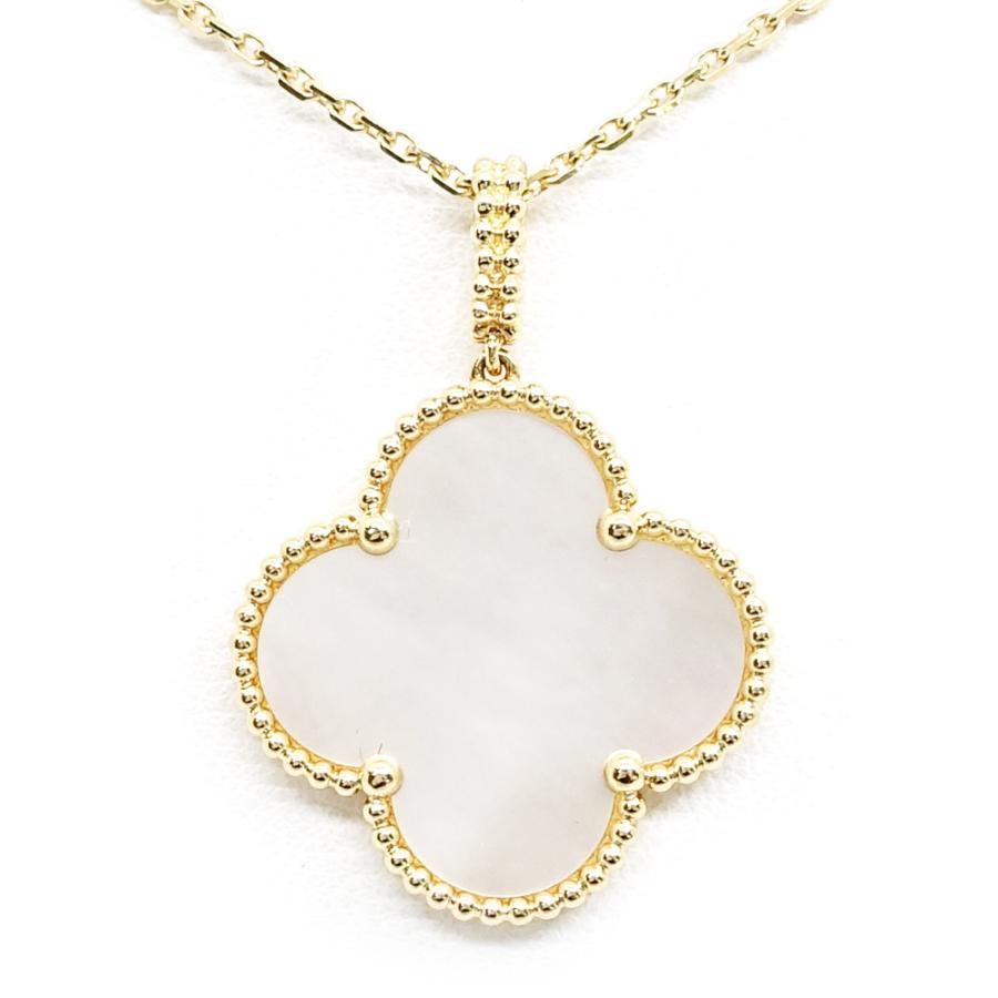 栄】ヴァンクリーフ&アーペル K18YG マジックアルハンブラ ロング