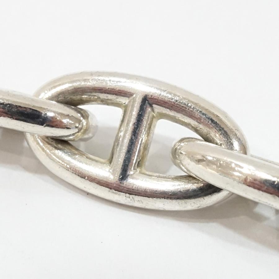 栄】エルメス Ag925 シェーヌダンクルGM ブレスレット 14コマ