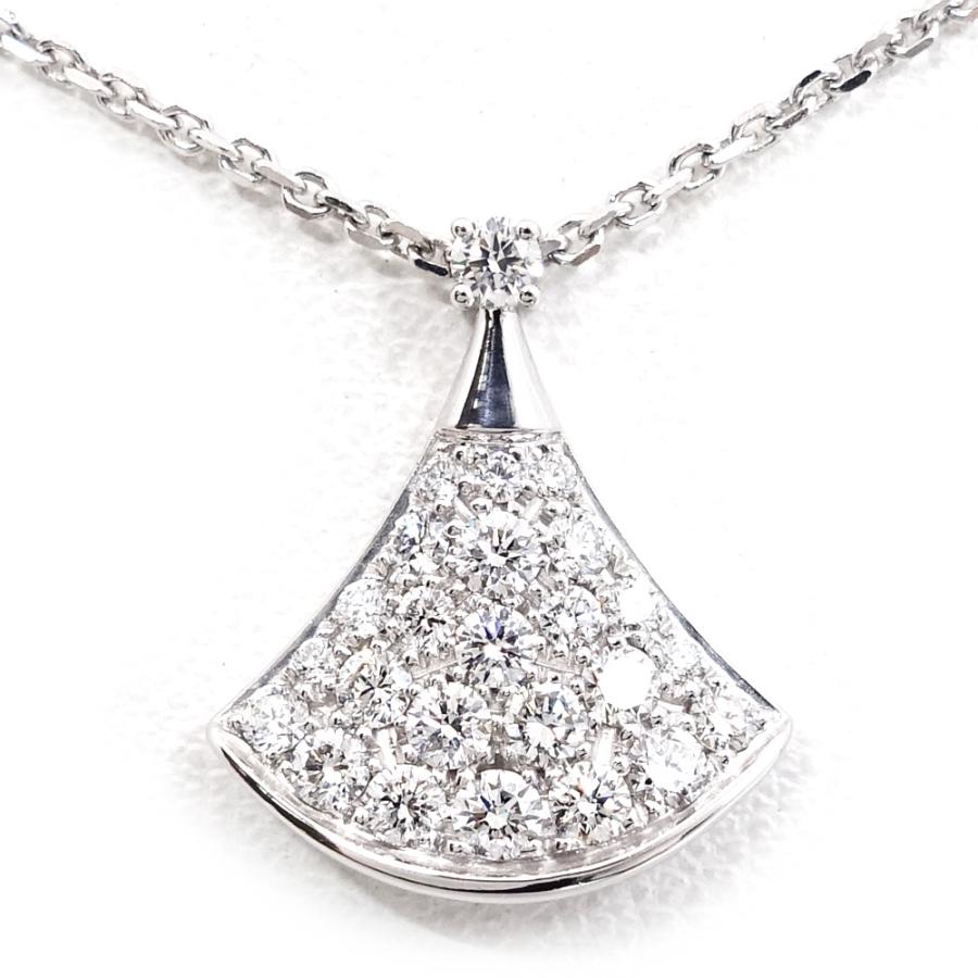 BVLGARI ブルガリブルガリ パヴェダイヤモンド ネックレス 750WG BVLGARI ブルガリブルガリ パヴェダイヤモンド ネックレス 750WG