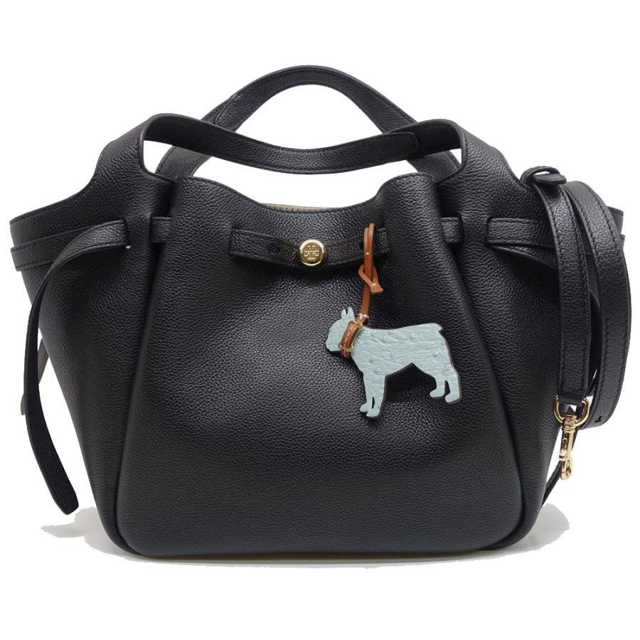 栄】トリーバーチ ロミーバケットバッグ 166982 ブラック GD金具