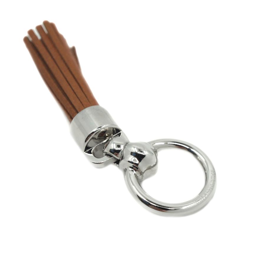 栄】エルメス スカーフリング ポンポン シルバー ツイリーリング