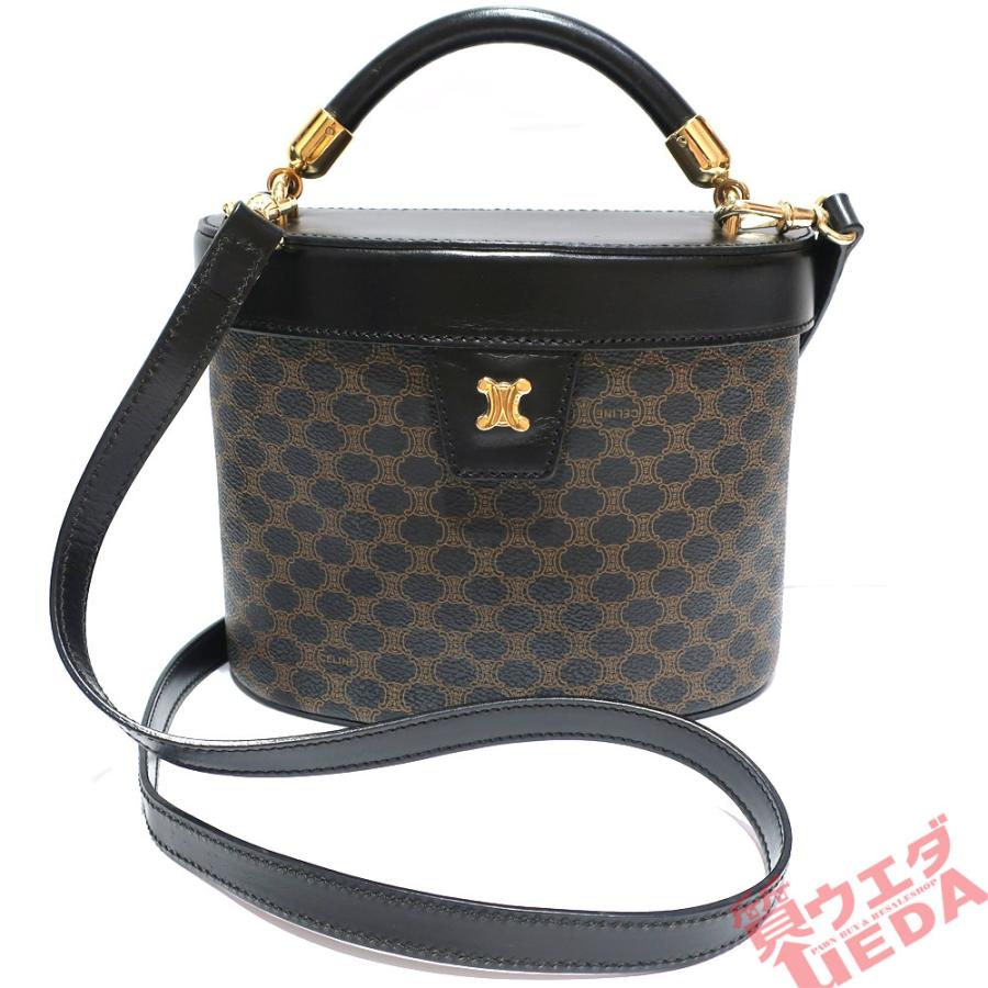 公式の店舗 マカダム 2way ハンド ショルダー バッグ 天白 セリーヌ あの有名なcmでおなじみ 愛知県名古屋市の老舗質屋 質ウエダ ブラック レザー ゴールド金具 黒 バッグ Www Radio10 Sr