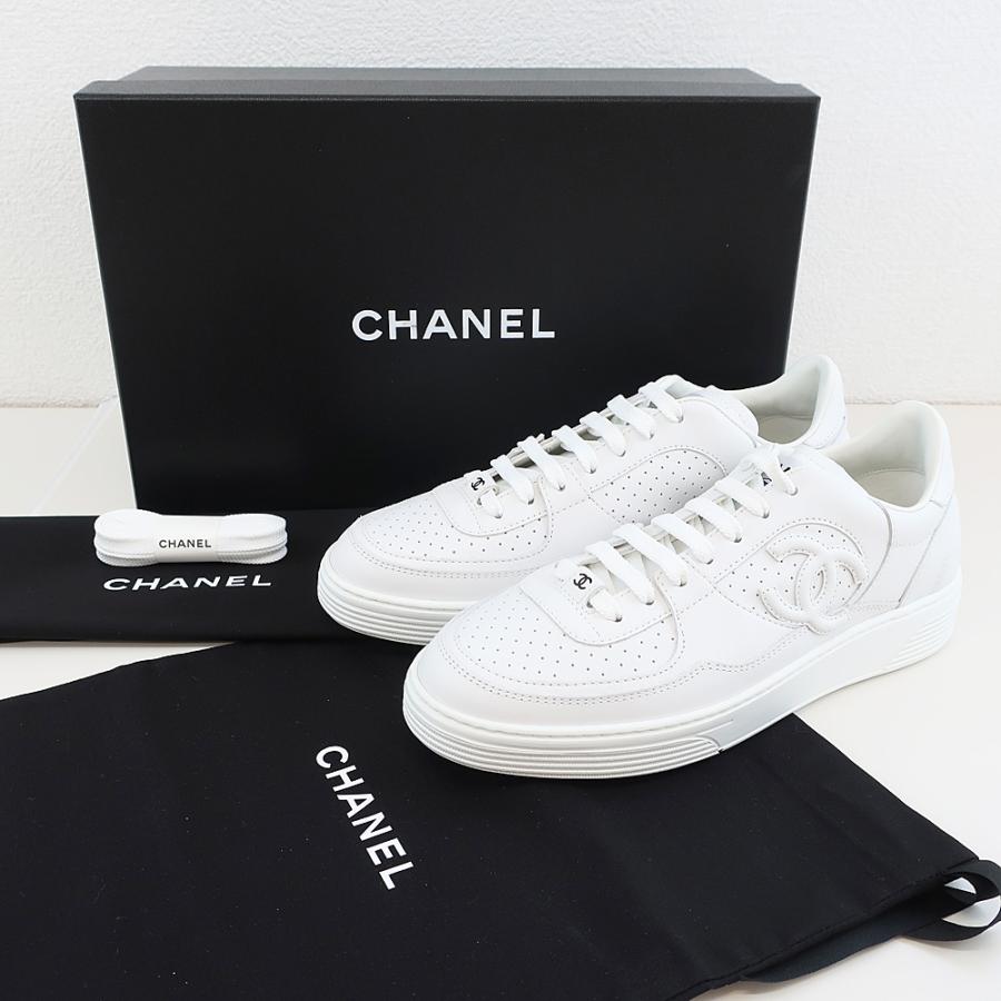 シャネルCHANEL 人気スニーカー38ホワイト スニーカー