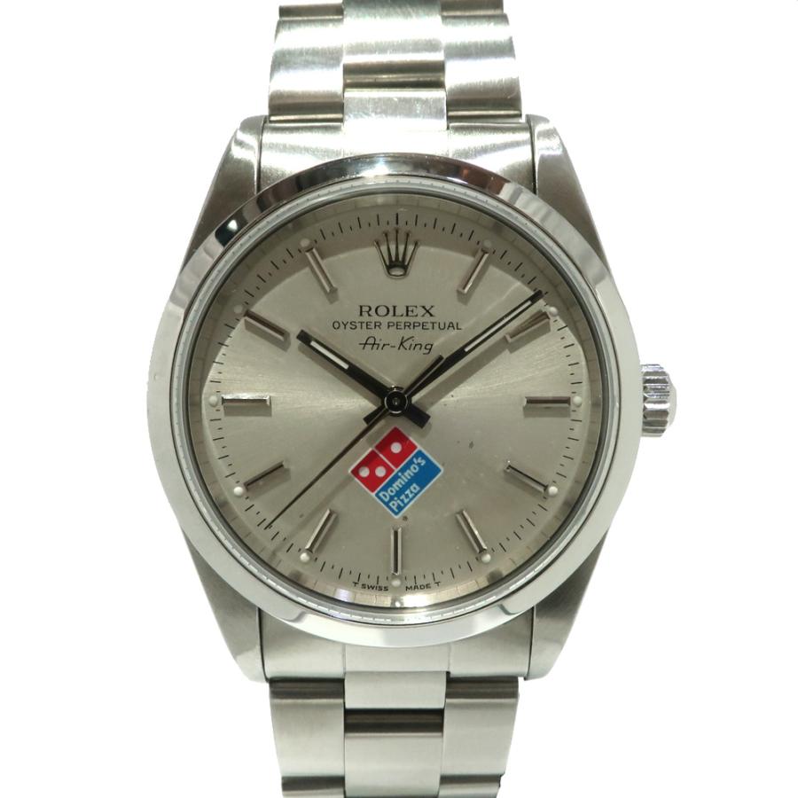 天白】ROLEX ロレックス エアキング ドミノピザ M14000 T番 SS 