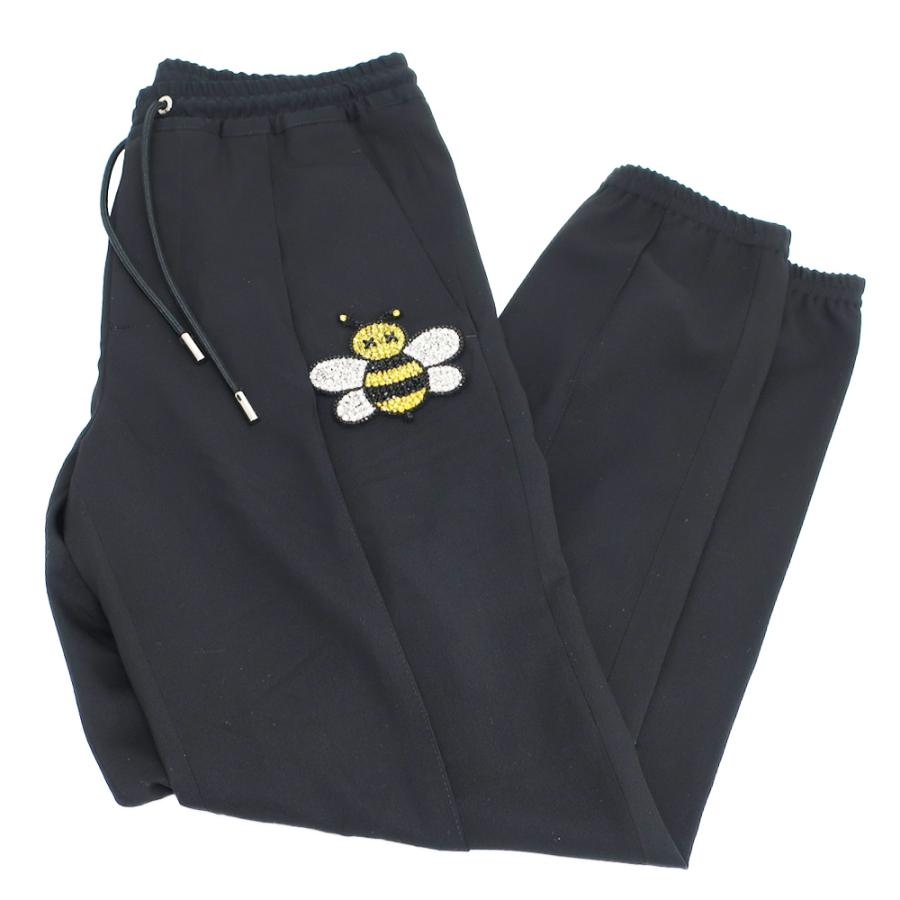 天白】ディオール BEE刺繍 パンツ ビー ズボン 923C127A4422 ブラック