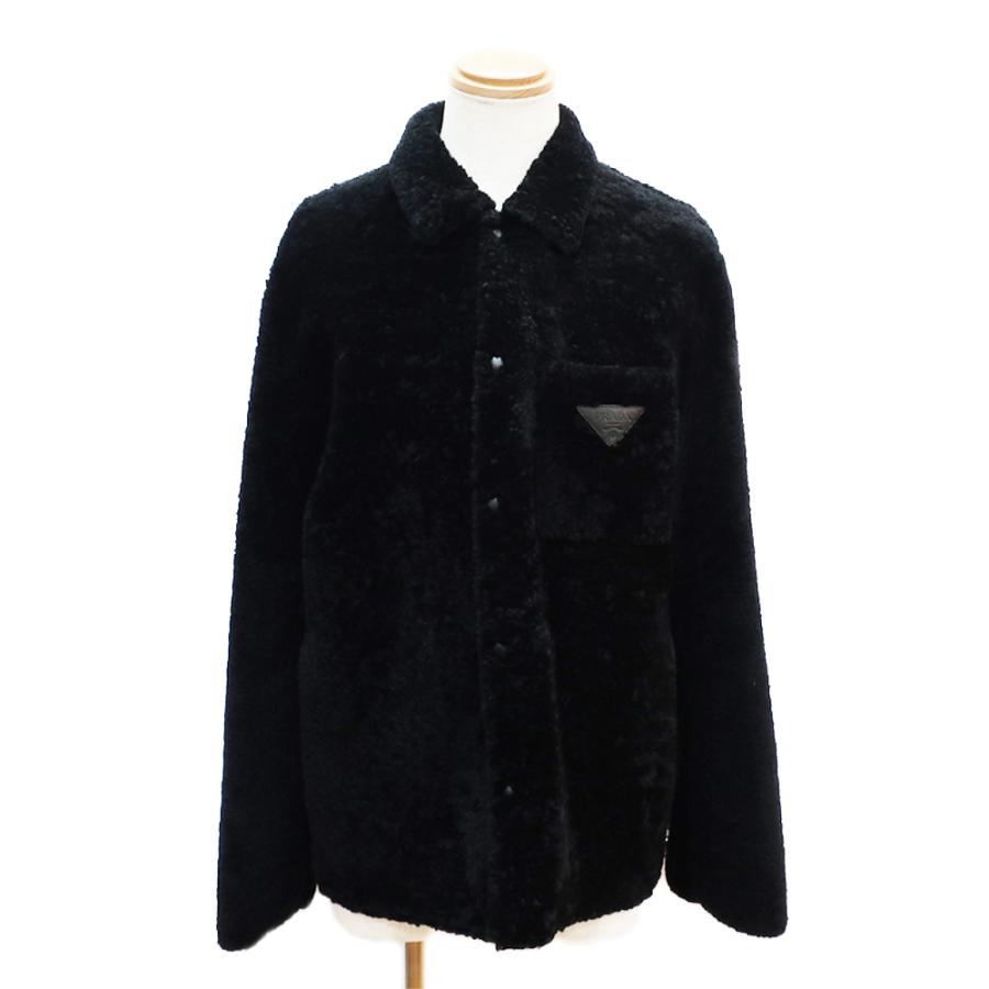 PRADA プラダ ファー レザー ムートン ジャケット ブルゾン 初期アウター PRADA プラダ ファー レザー ムートン ジャケット ブルゾン 初期