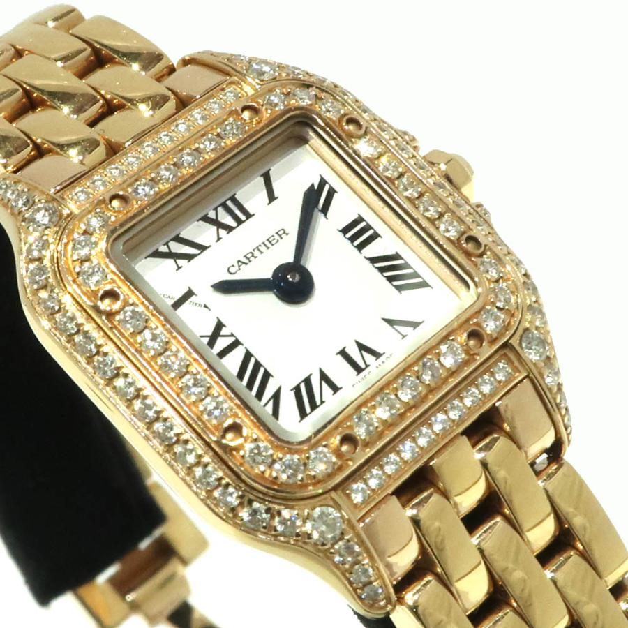 天白】CARTIER カルティエ 腕時計 パンテール ドゥ ミニ K18 PG 天白】CARTIER カルティエ 腕時計 パンテール ドゥ ミニ K18 PG