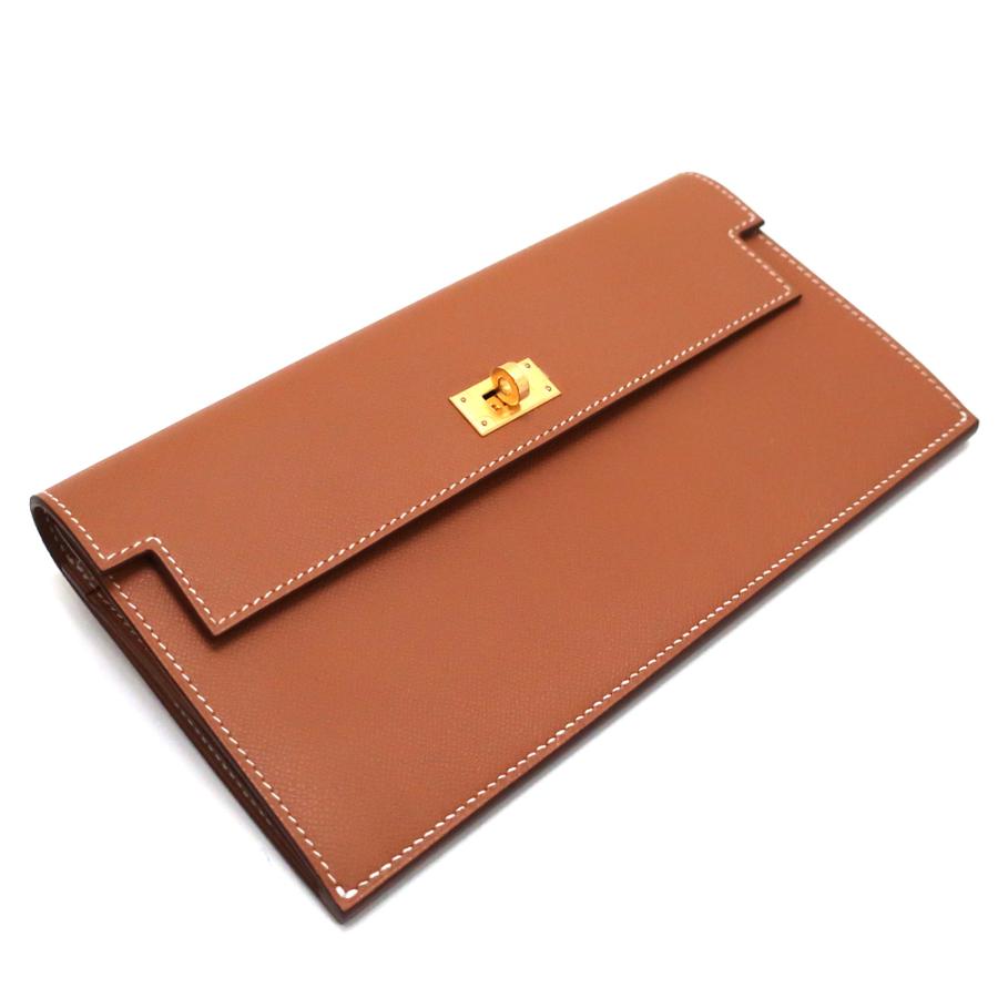 【上品】HERMES ケリーポケット長財布 Kelly HERMES (エルメス) ケリーポケットロング 財布 長財布