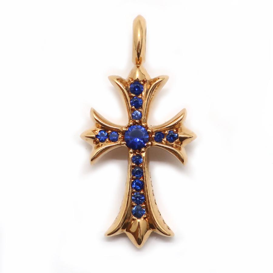 天白】【CHROME HEARTS】クロムハーツ 22K タイニーファット クロス