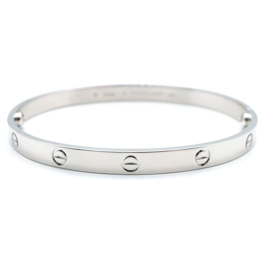 天白】仕上げ済 カルティエ ラブブレス ブレスレット バングル メンズ