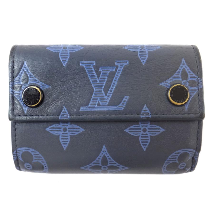 ルイヴィトン ディスカバリーコンパクト モノグラム シャドウ ネイビー