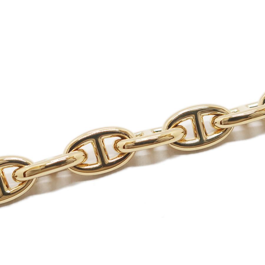 天白】エルメス シェーヌダンクルTPM 750YG 24リンク ブレスレット