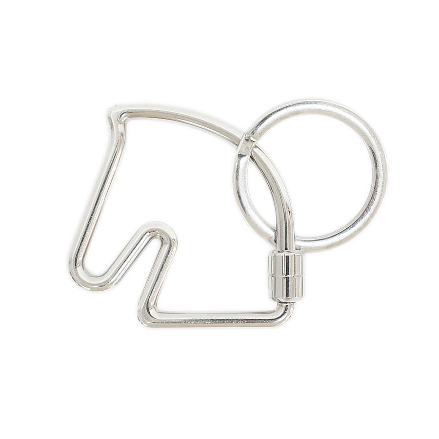 HERMES シュヴァルキーリングシルバーキーホルダー馬