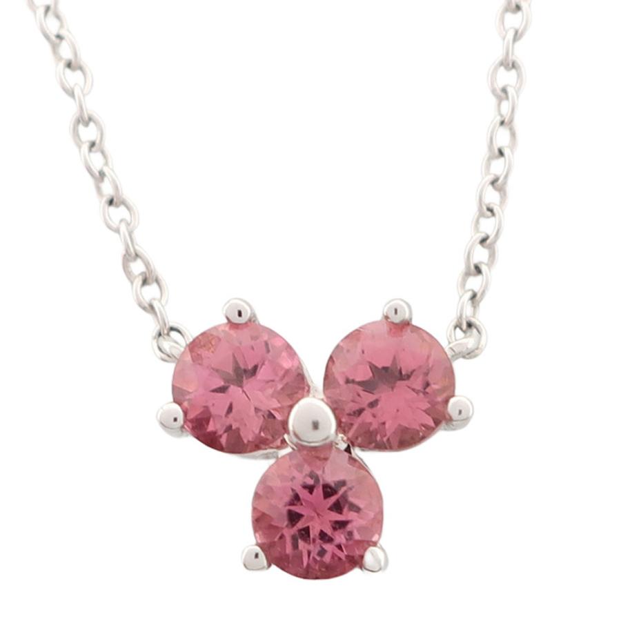 天白】TIFFANY ティファニー ネックレス アリア ピンクトルマリン 3P 