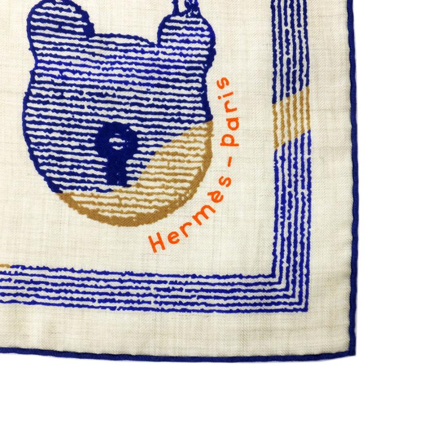 天白】エルメス カレ140 カレジェアン 鞍職人の詩的な目録