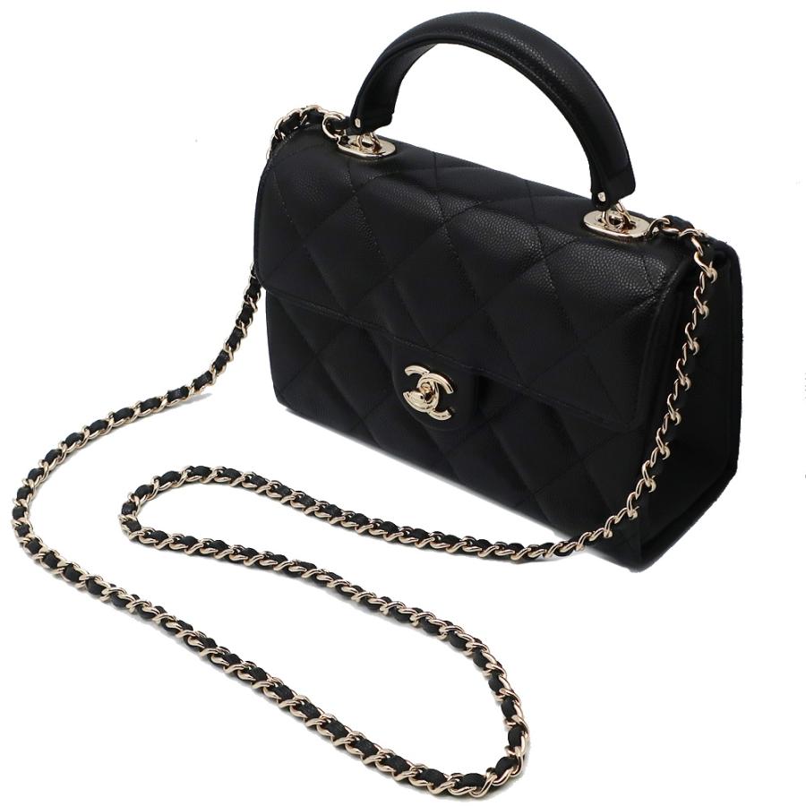 ◇【シャネル】ブラックカラーマトラッセフロントリボンTOPS美品０６P#42◇ ◇【シャネル】ブラックカラーマトラッセフロントリボンTOPS美品
