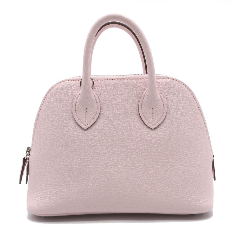 天白】エルメス ボリード1923 ミニ シェーブル ローズダーリン ピンク