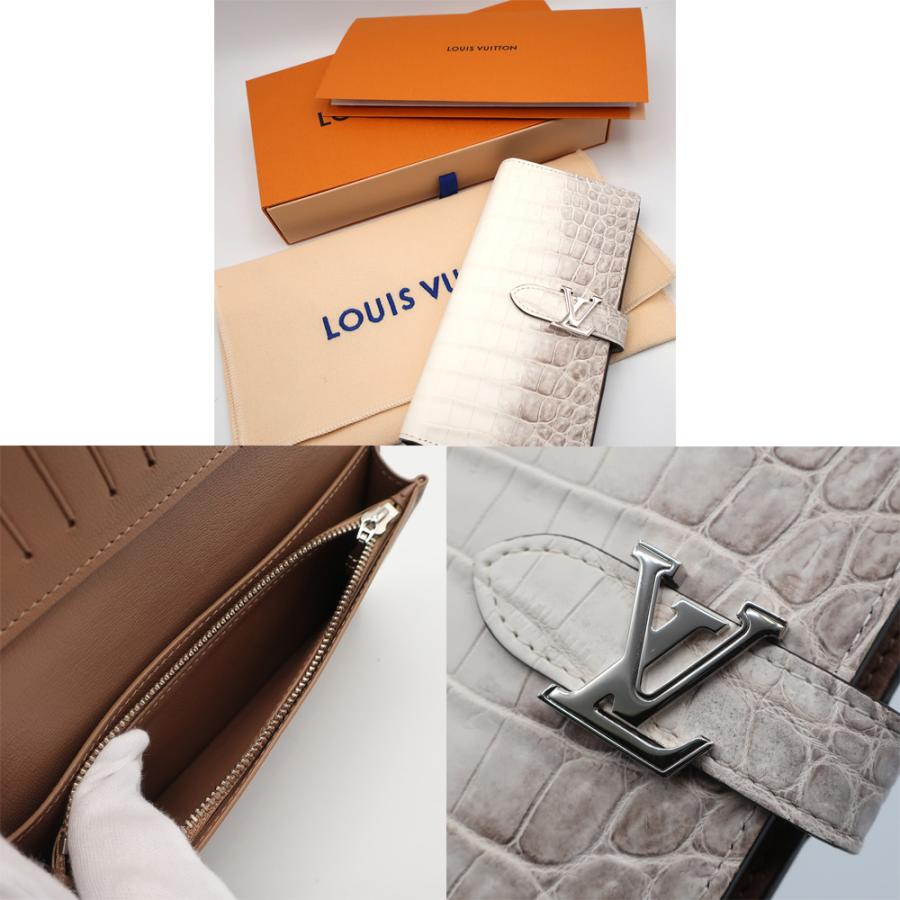 天白】ルイヴィトン 長財布 ヴェルティカル ウォレット サハラ