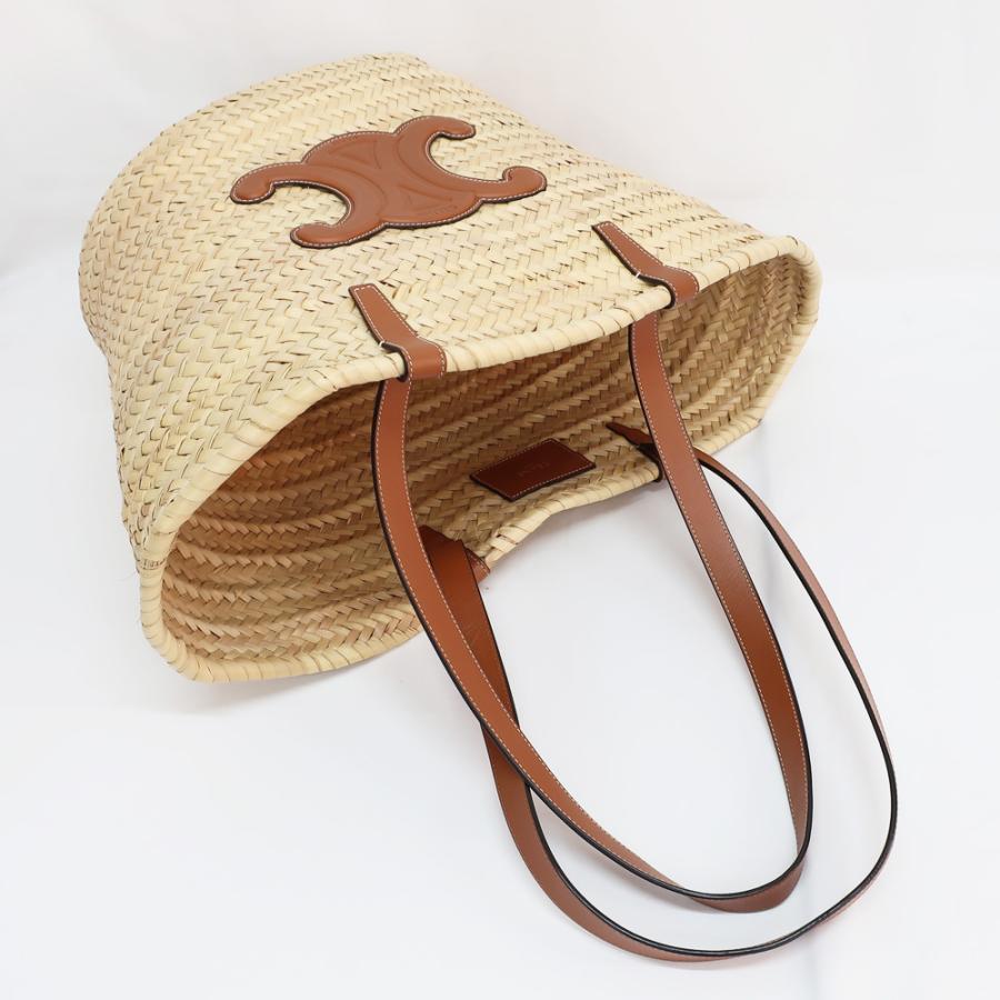 CELINE / トリオンフ クラシックパニエ ミディアム タン かご