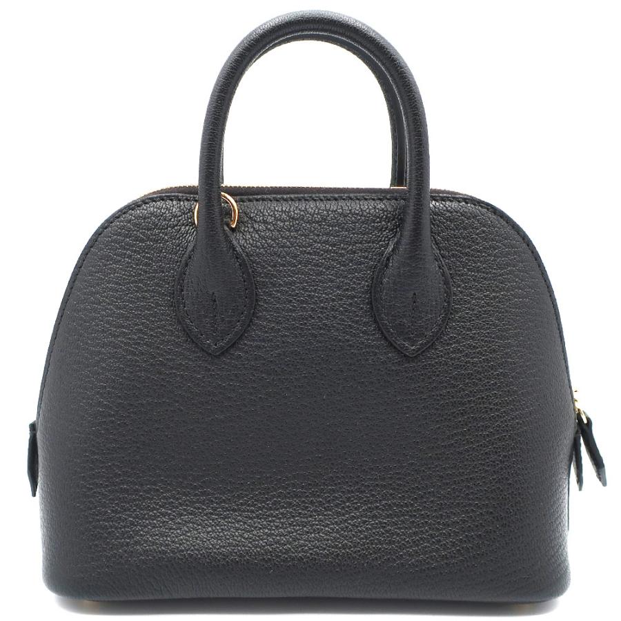 天白】未使用 エルメス ボリード 1923 ミニ シェーブル ブラック