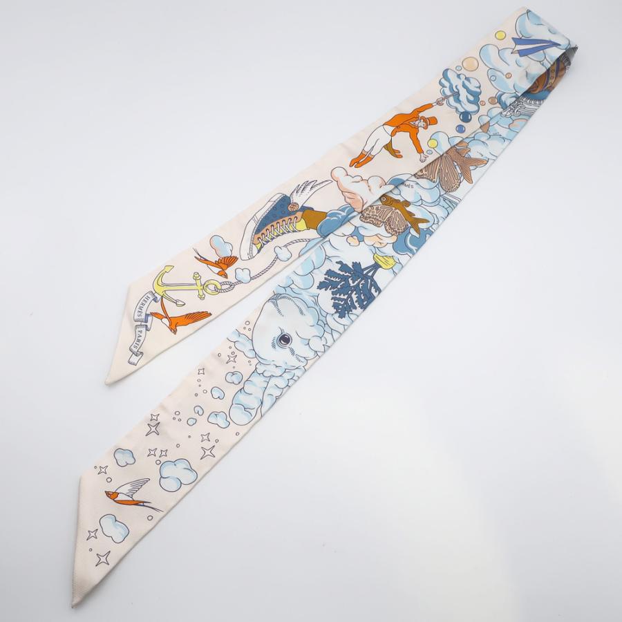 エルメス　ツイリースカーフ　私の雲　カレ 2022年秋冬 HERMES エルメス スカーフ ツイリー 私の雲 マリンクレール