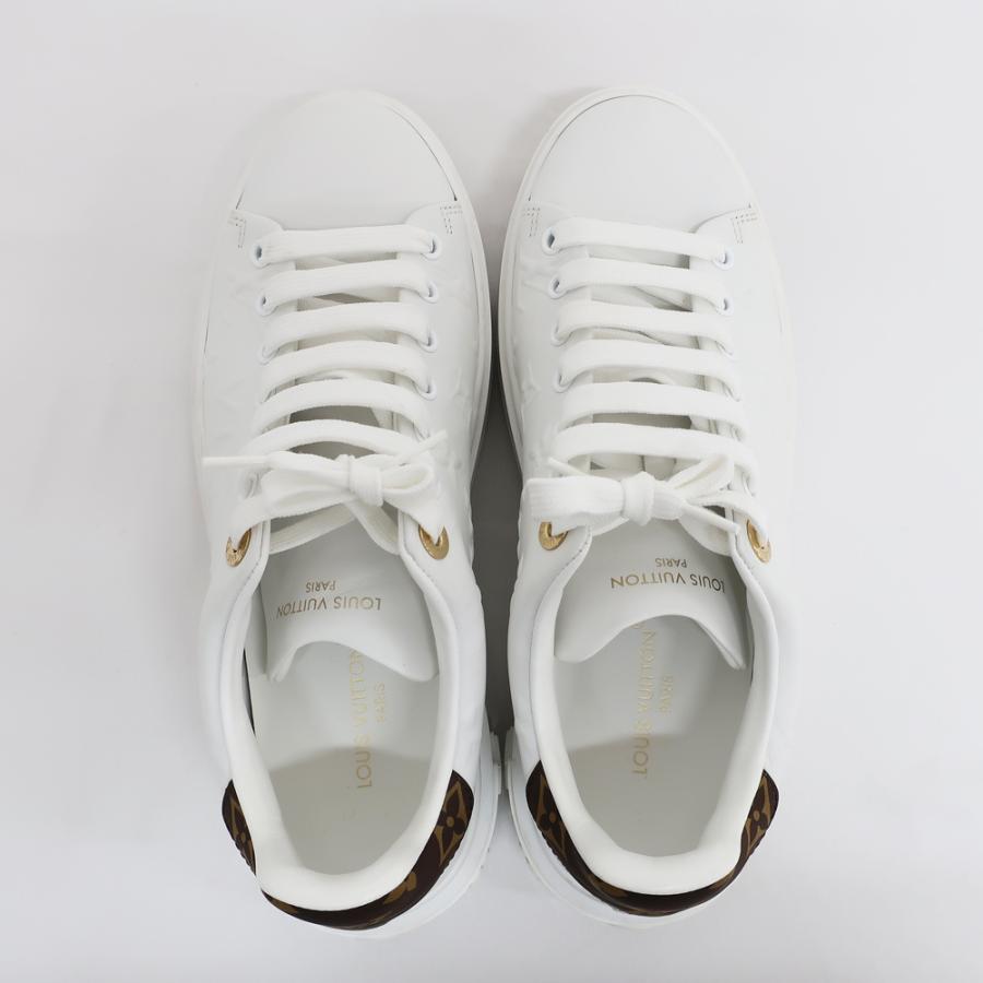 天白】ルイヴィトン タイムアウト スニーカー ホワイト モノグラム