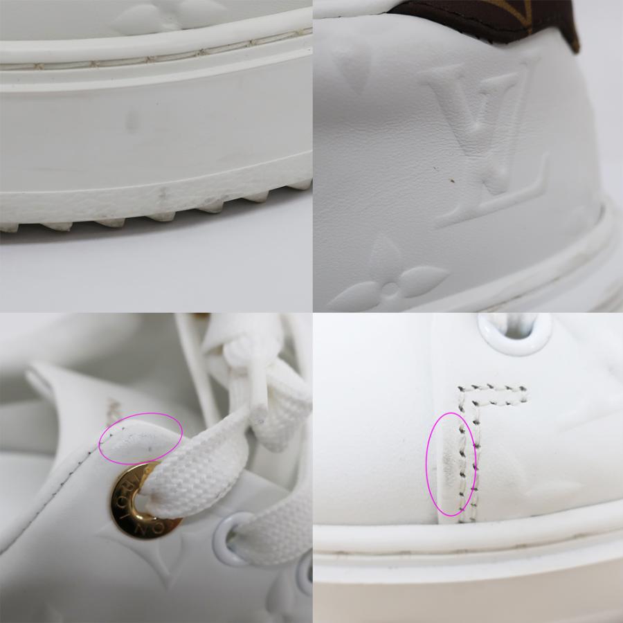 天白】ルイヴィトン タイムアウト スニーカー ホワイト モノグラム