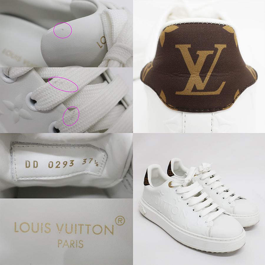 天白】ルイヴィトン タイムアウト スニーカー ホワイト モノグラム