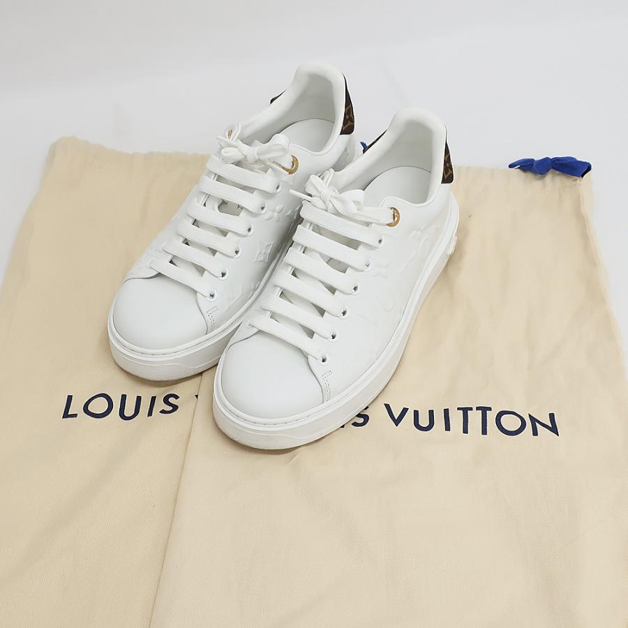 天白】ルイヴィトン タイムアウト スニーカー ホワイト