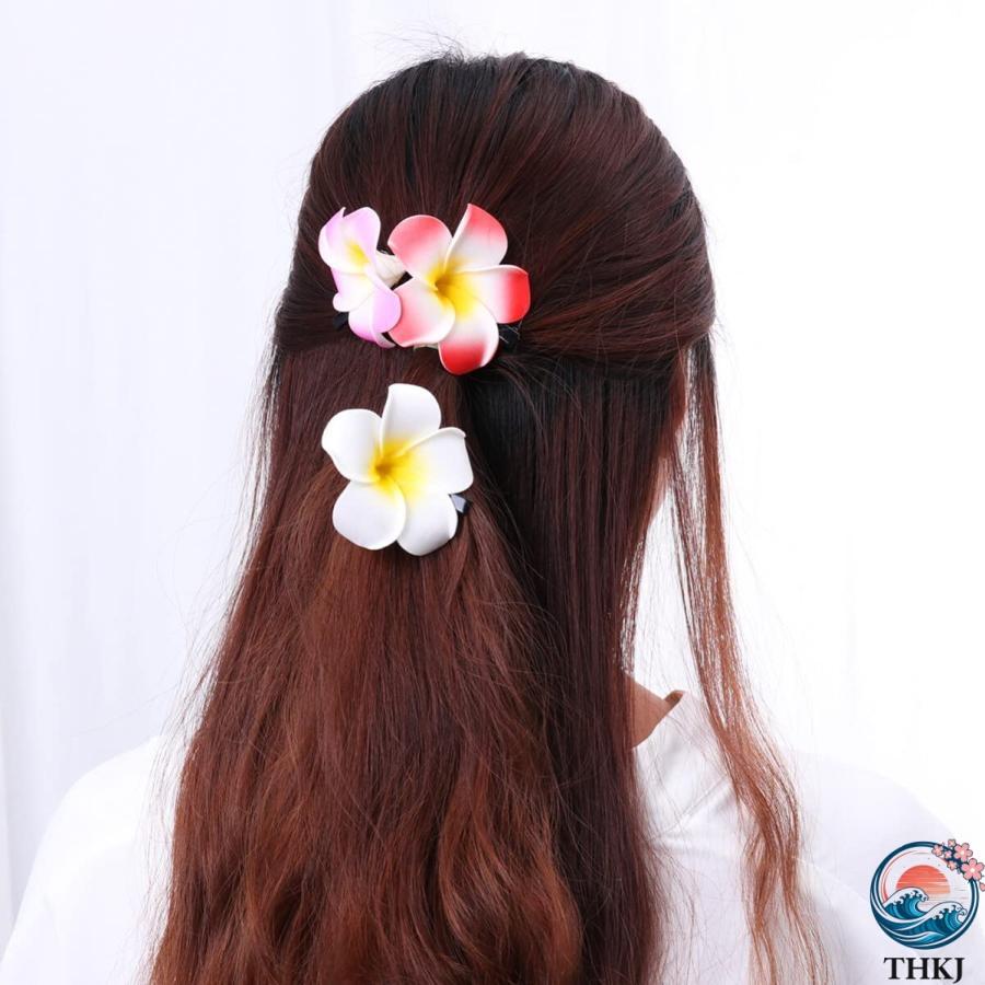 お花 ヘアピン 花 ハイビスカス 髪飾り ヘアクリップ プルメリア花