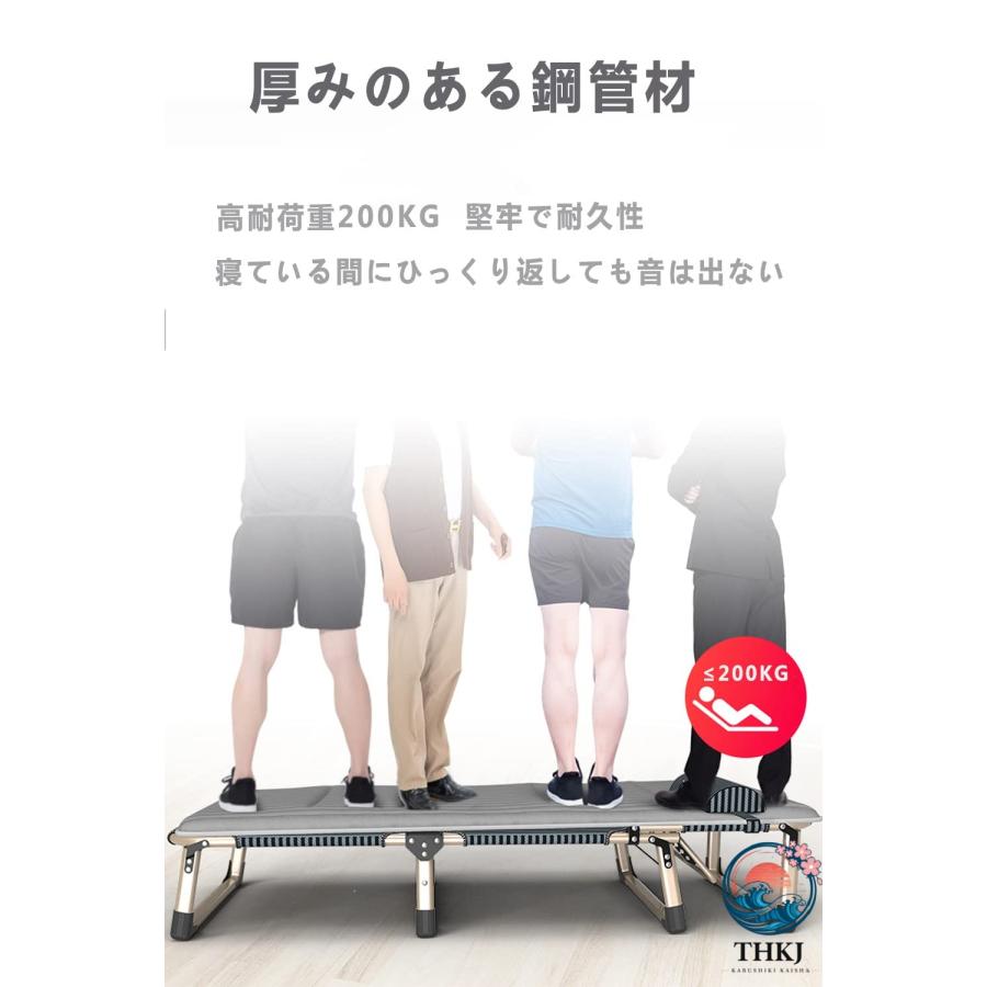 折りたたみベッド 折りたたみ 簡易ベッド 折り畳み 室内 折りたたみ 簡易 ベッド THKJ キャンピング ベッド サマーベット 折りたたみ 軽量 完成品 組立不要
