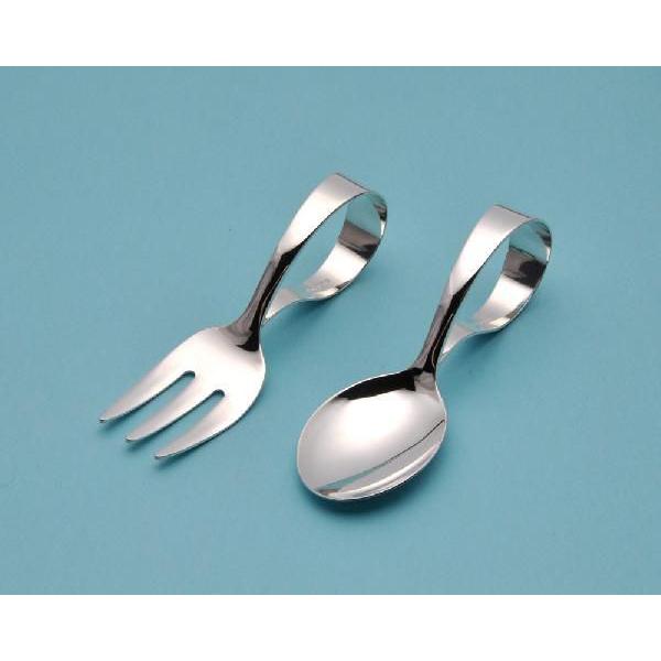 ☆銀製ベビースプーン【Ｓサイズ】スプーンフォークセット | 
