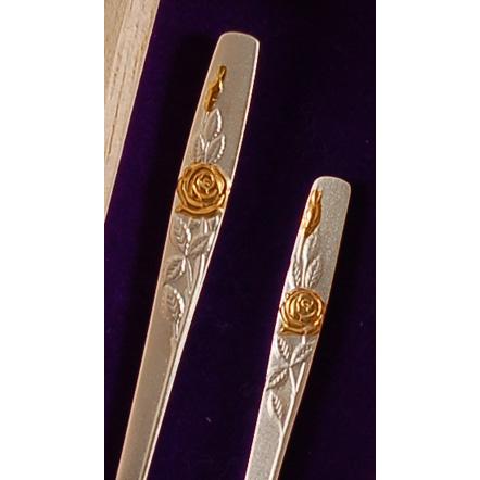 ・銀製品・耳かき「バラセット」_1
