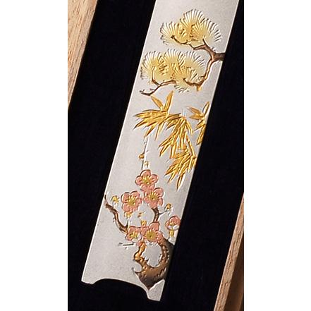 銀製品・栞(しおり)「松竹梅」 : 銀食器・銀製器の老舗上田 銀製品・栞(しおり)「松竹梅」 : 銀食器・銀製器の老舗上田