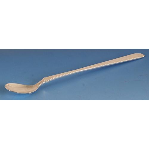 銀製品・ロングティーキャディスプーン（ソーダスプーン） : 銀食器