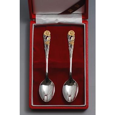 銀食器カトラリー「四君子」スプーン2本セット・銀製品・ : 銀食器