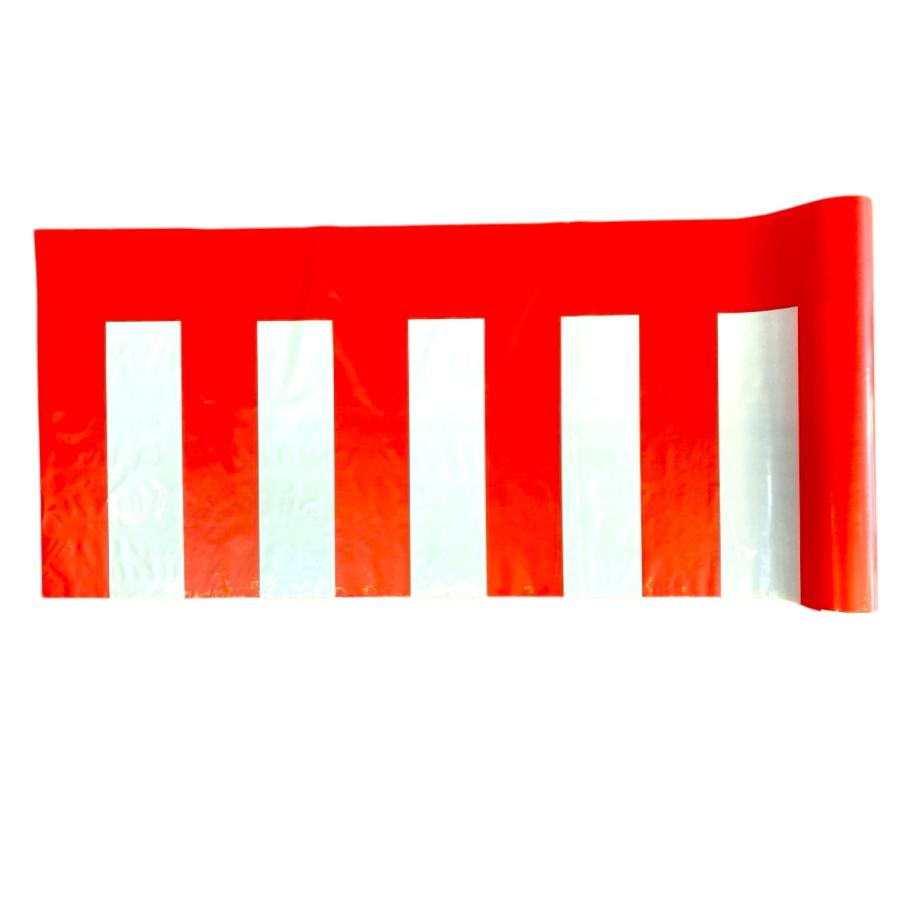 ポリ/ビニール 紅白幕 H60cm×25m◇水濡れOK! : 上田楽器ON LINE SHOP