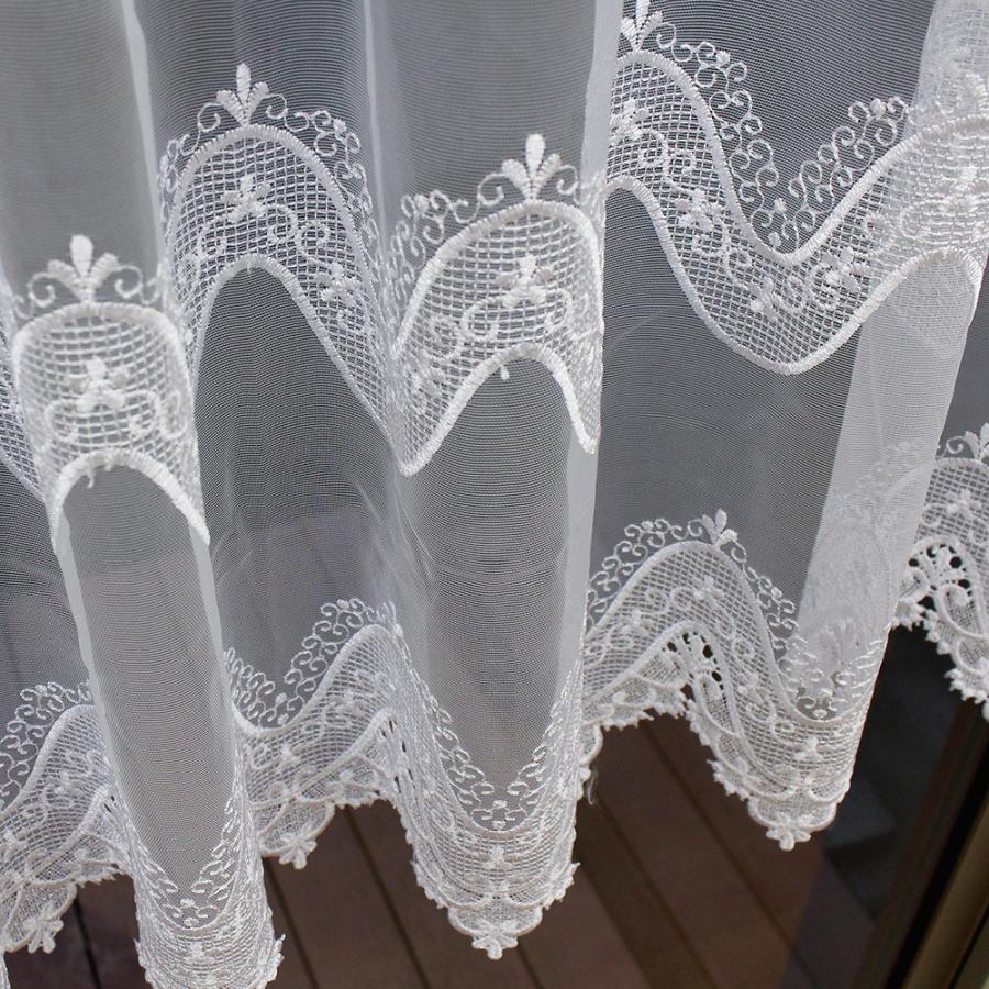 カフェカーテン 幅100〜300cmまで 丈55cm 幅10cm単位 切り売り 11548