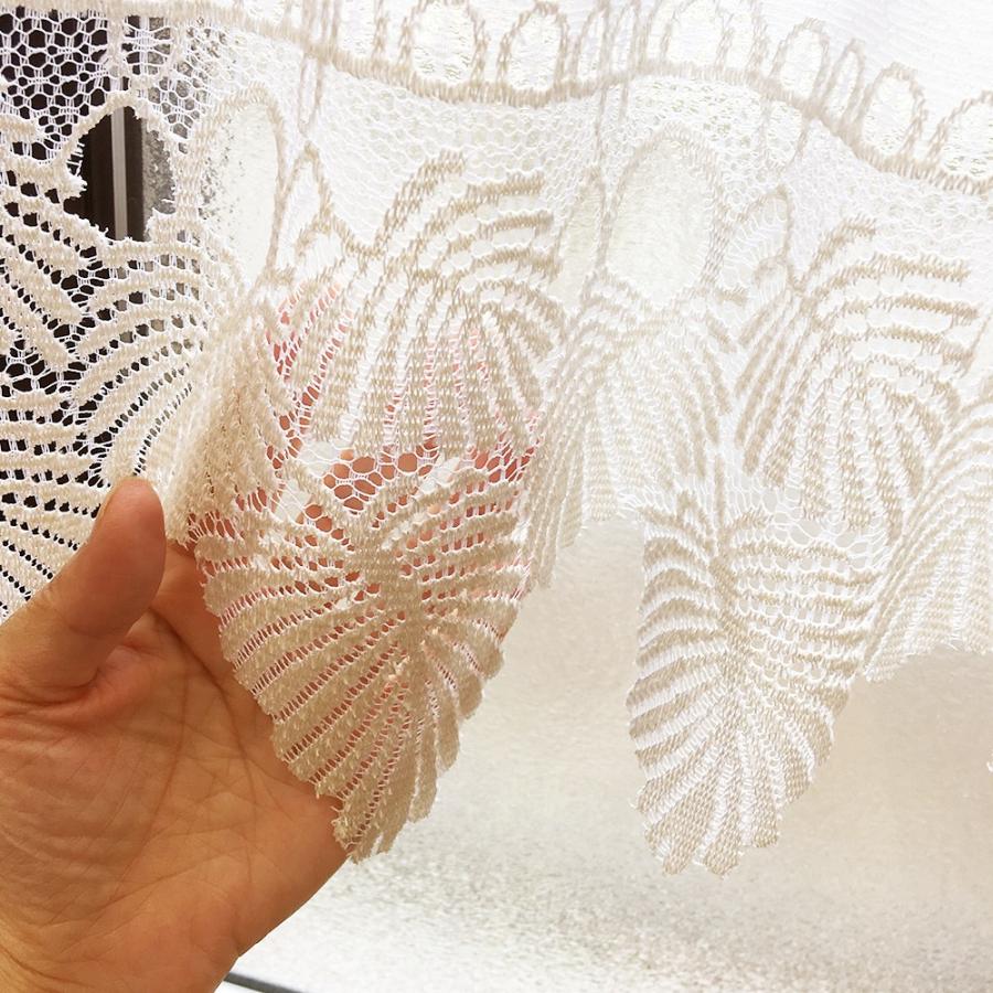 カフェカーテン【キラキラベージュレース】ハンドメイド カフェカーテン 幅100〜200cmまで 丈50cm おしゃれ レース 切り売り